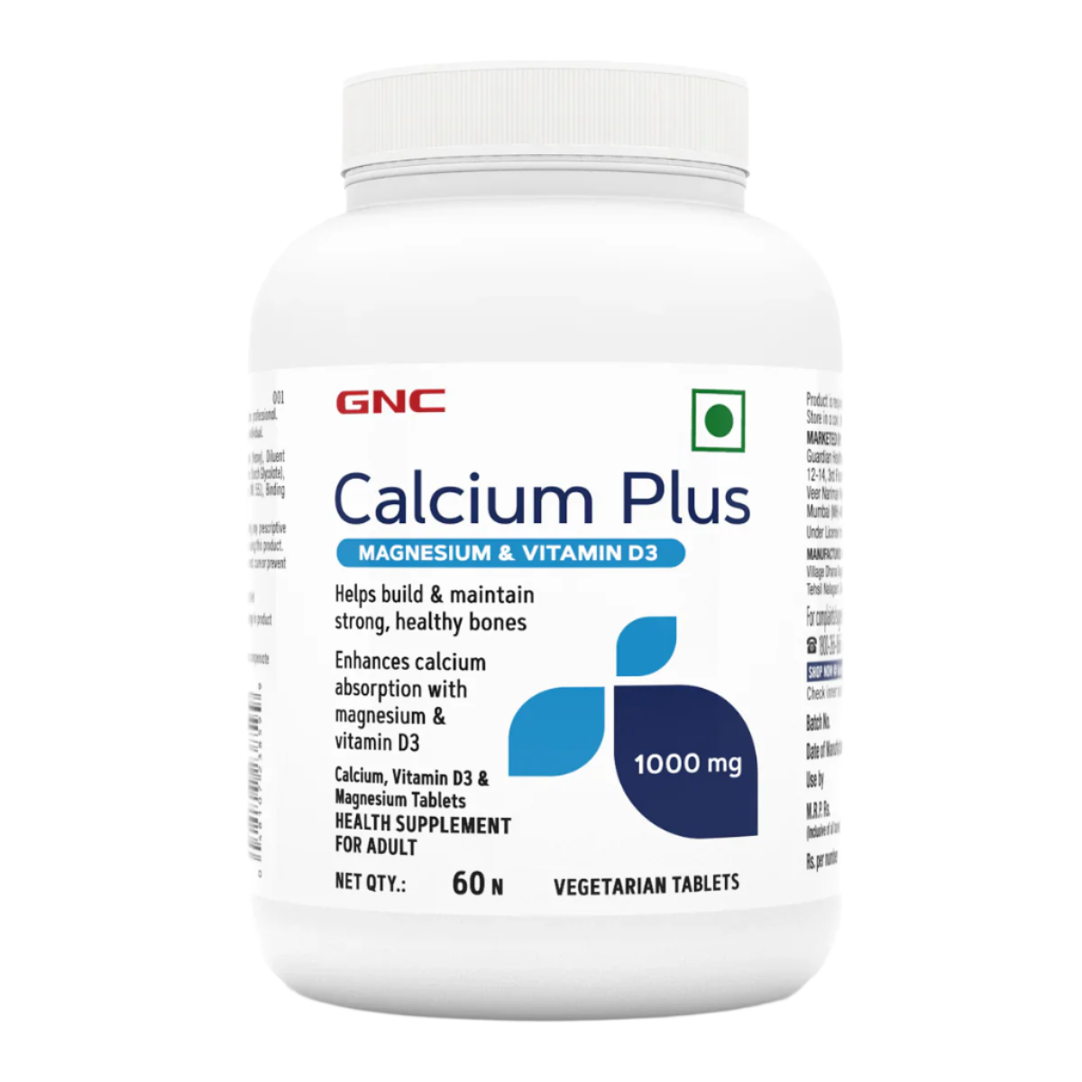 GNC Calcium Plus 1000mg with Magnesium and Vitamin D3